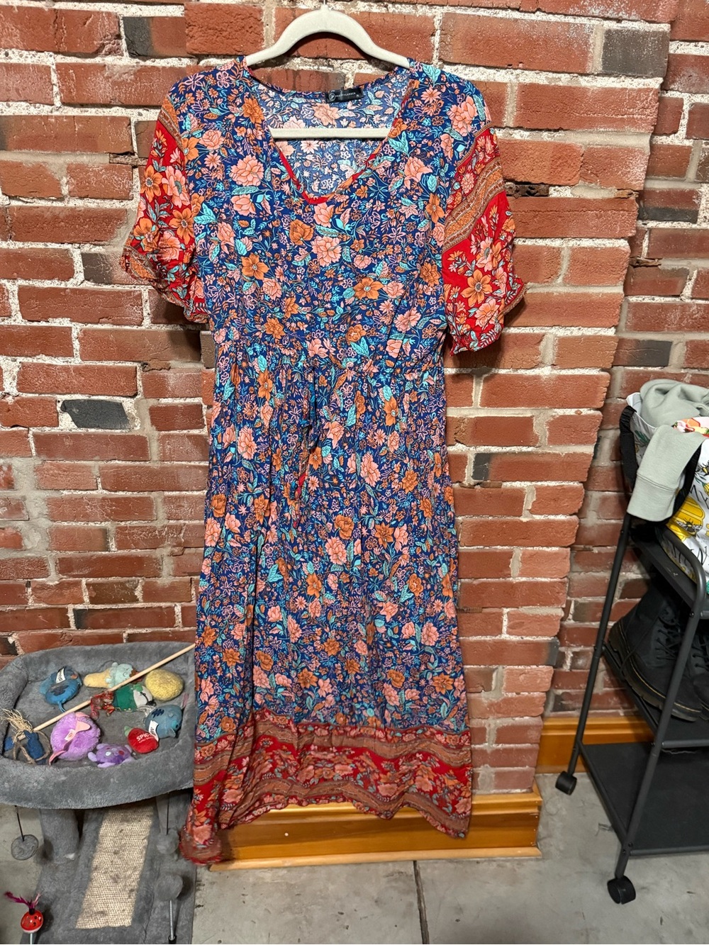 Floral Boho Midi Pool Coverup